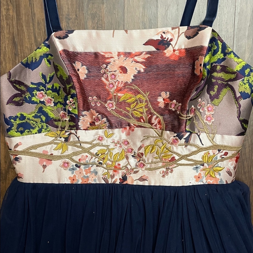 NWT Anthropologie Moulinette Soeurs Rare Tulle Skirted Floral Dress 10 - Picture 2 of 16